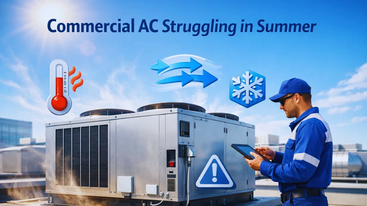 Why Your Commercial AC Struggles During Peak Summer Hours